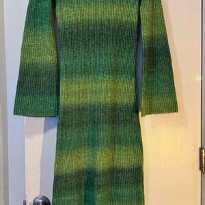 Simon Miller Gummy Green Multi Axon Ombre Sweater Dress